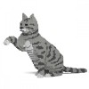 Grey Tabby Cats (Lighter) - 3D Jekca constructor ST19CA04-M03