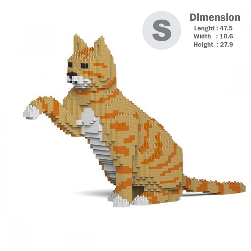 Orange Tabby Cats - 3D Jekca constructor ST19CA04-M01