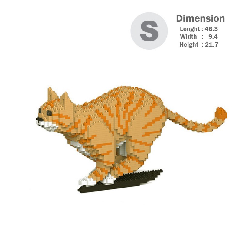 Orange Tabby Cats - 3D Jekca constructor ST19CA18-M01