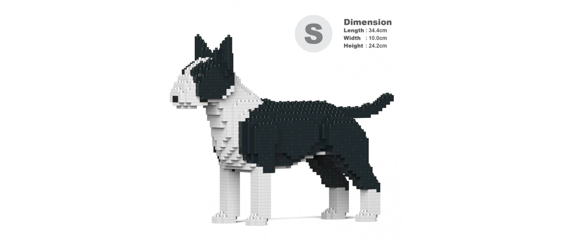 English Bull Terrier - 3D Jekca constructor ST19PT47-M01