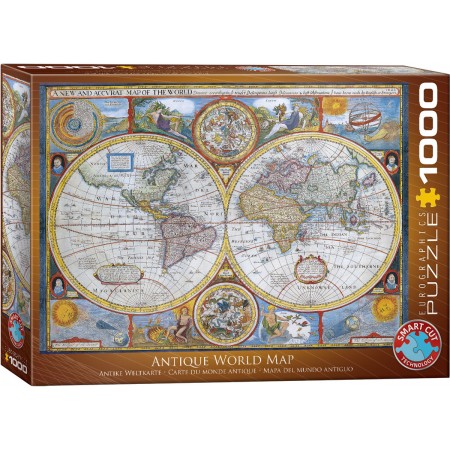 Antique World Map - Puzzle Eurographics 6000-2006