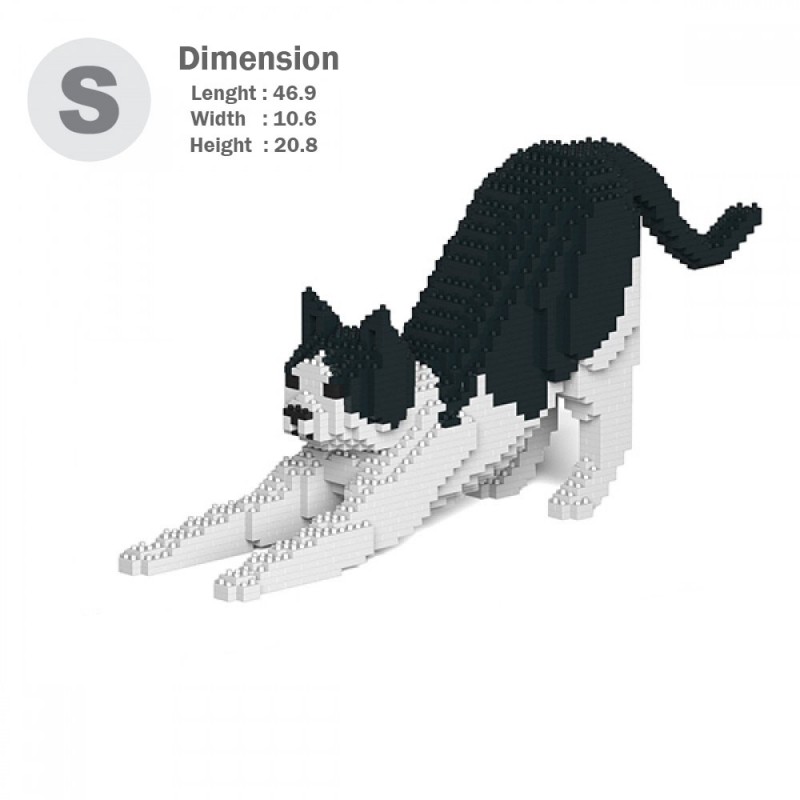 Black and White Cats - 3D Jekca constructor ST19CA13-M02
