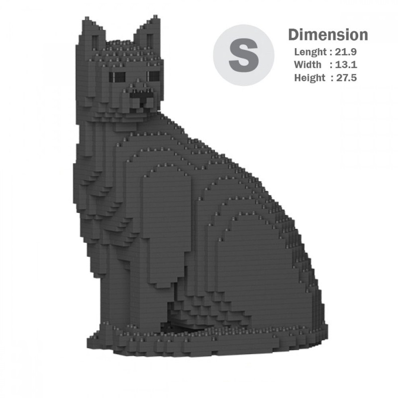 Grey Cats (Darker) - 3D Jekca constructor ST19CA06-M03