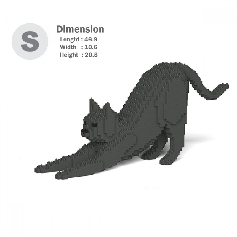 Grey Cats (Darker) - 3D Jekca constructor ST19CA09-M03