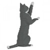 Grey Tuxedo Cats - 3D Jekca constructor ST19GTC05
