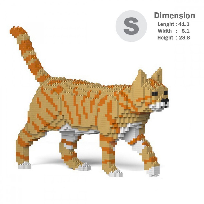 Orange Tabby Cats - 3D Jekca constructor ST19CA03-M01