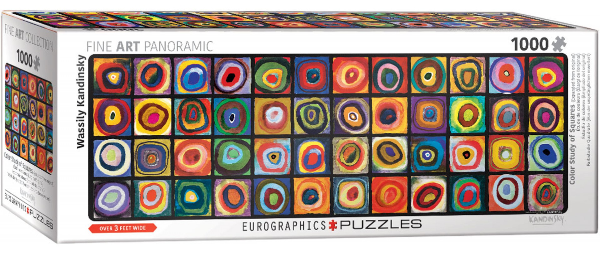 Color Study of Squares - Panoramic Puzzle Eurographics 6010-5443