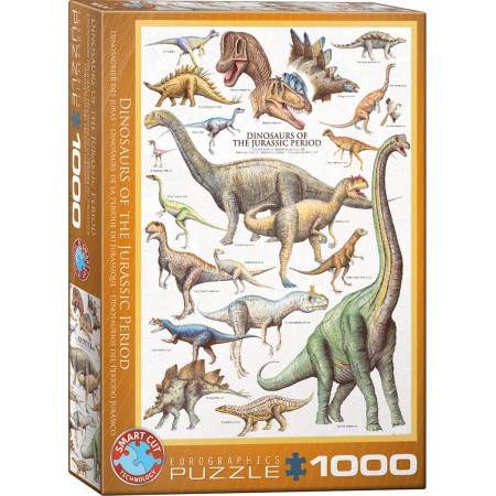 Dinosaurs of the Jurassic, Puzzle, 1000 Pcs