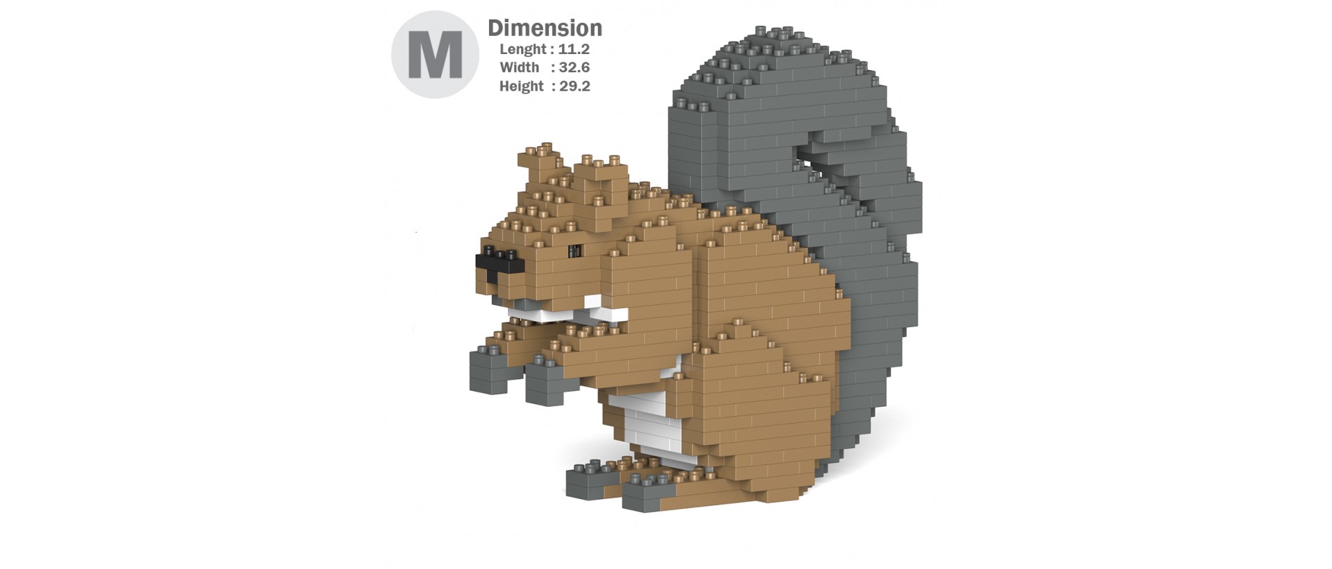 Squirrel - 3D Jekca constructor CM19ML29