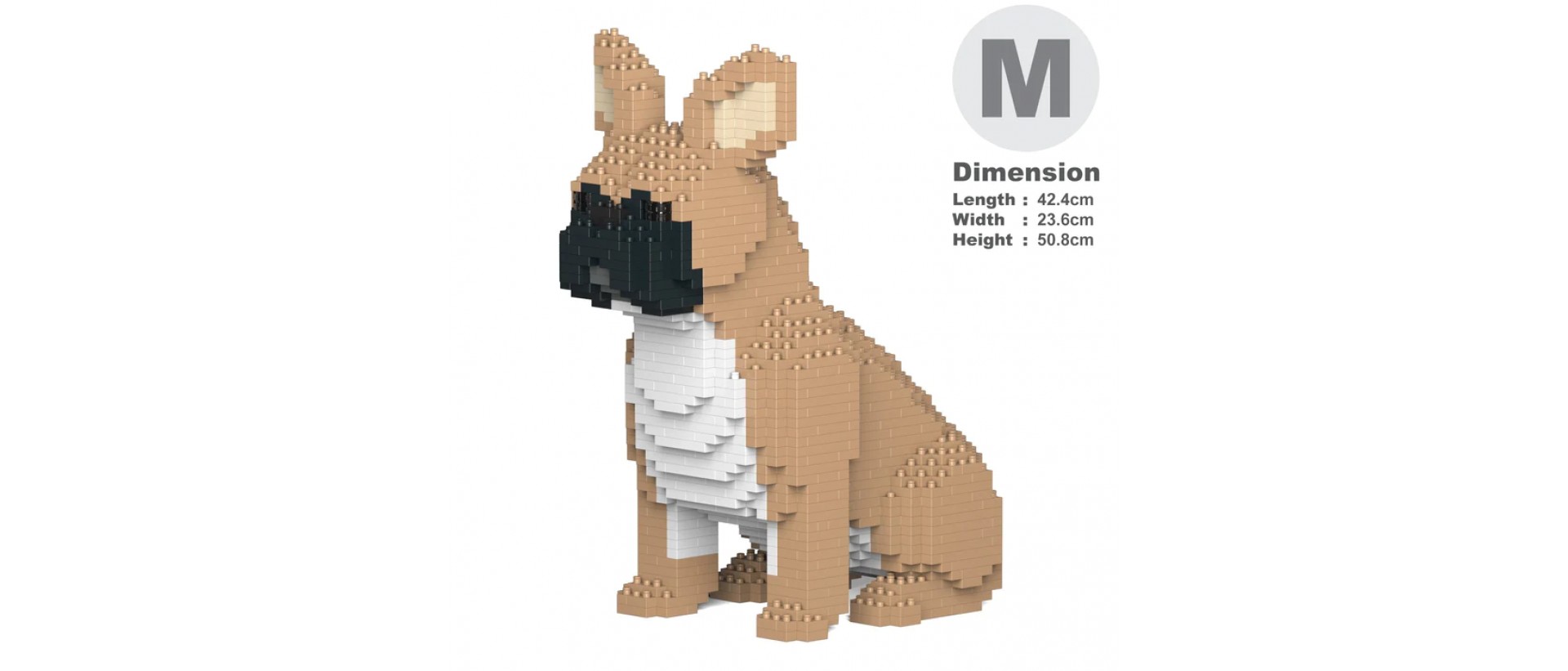 French Bulldog - 3D Jekca constructor CM19FB04-M01