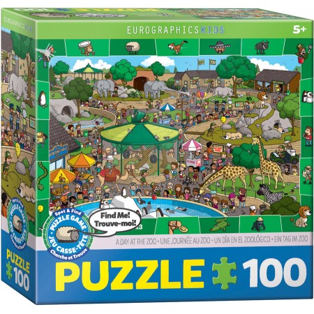 A Day at the Zoo, Puzzle, 100 Pcs