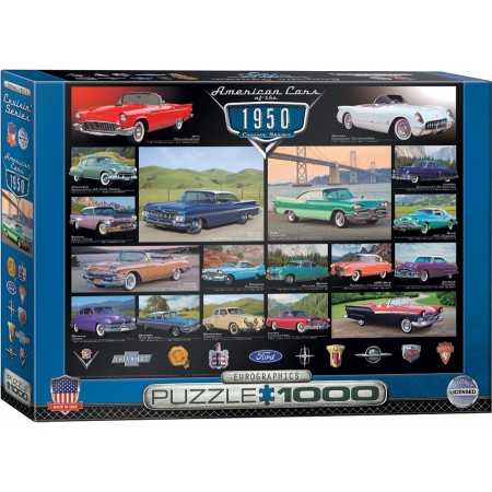 American Cars of the 1950s, Puzzle, 1000 Pcs