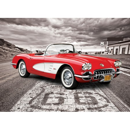 1959 Corvette Driving Route 66, Puzzle, 1000 Pcs