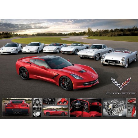 2014 Corvette Stingray it Runs in the Family, Puzzle, 1000 Pcs